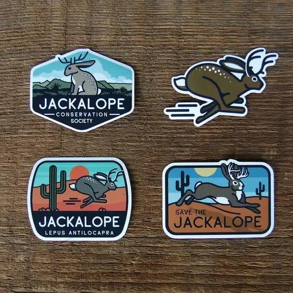 “Jackalope Conservation Society” Durable Vinyl Sticker - Wander Together Outfitters