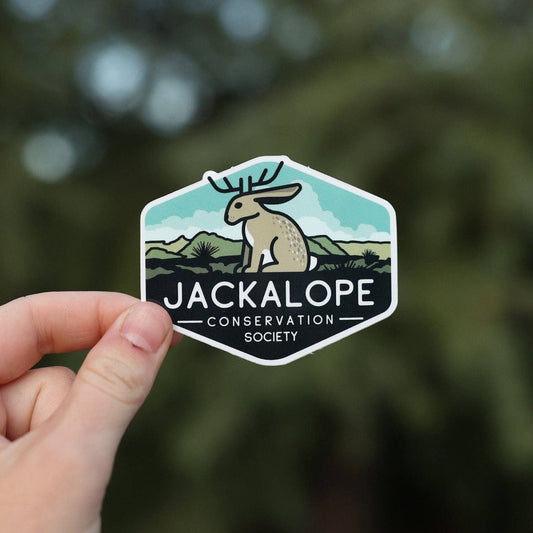 “Jackalope Conservation Society” Durable Vinyl Sticker - Wander Together Outfitters