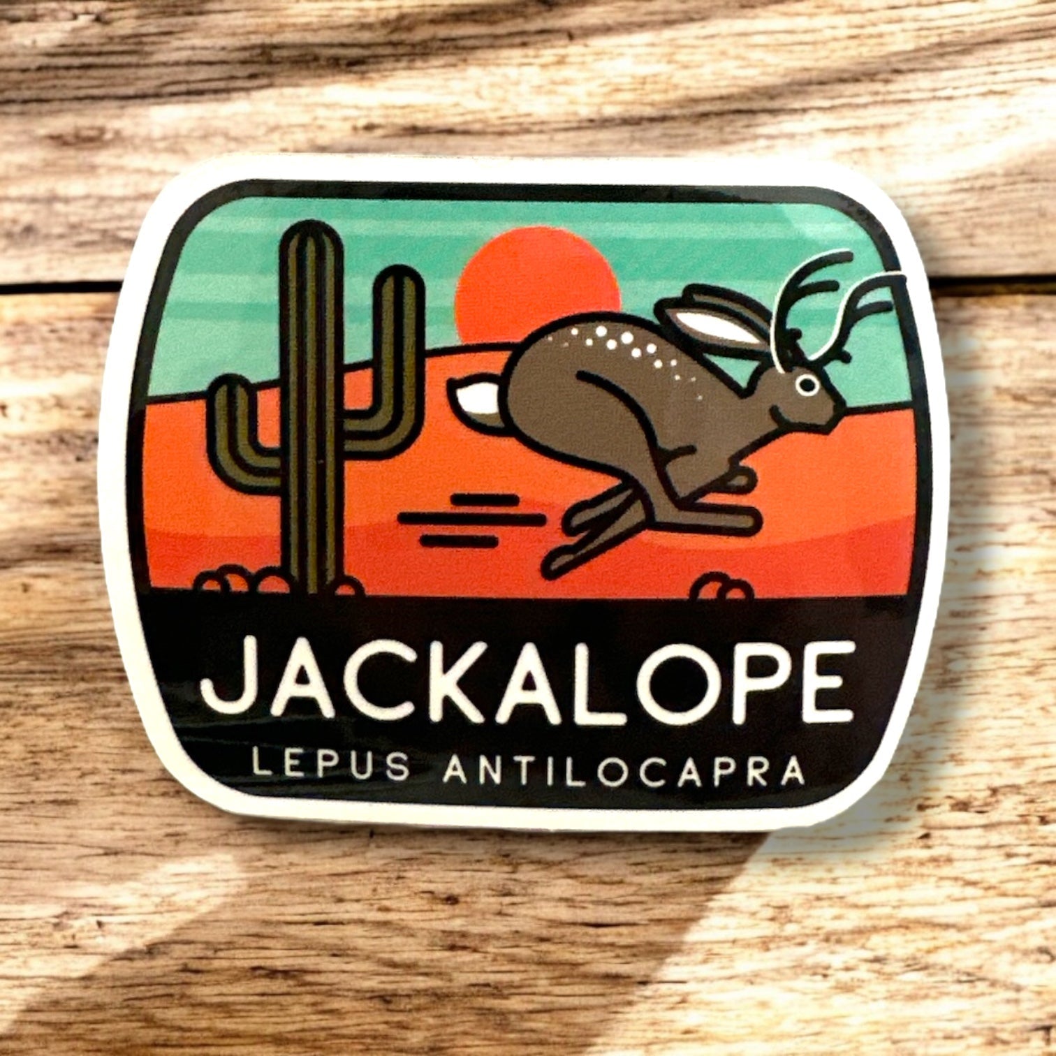 “Jackalope Lepus Antilocapra” Waterproof UV Coated Sticker - Wander Together Outfitters