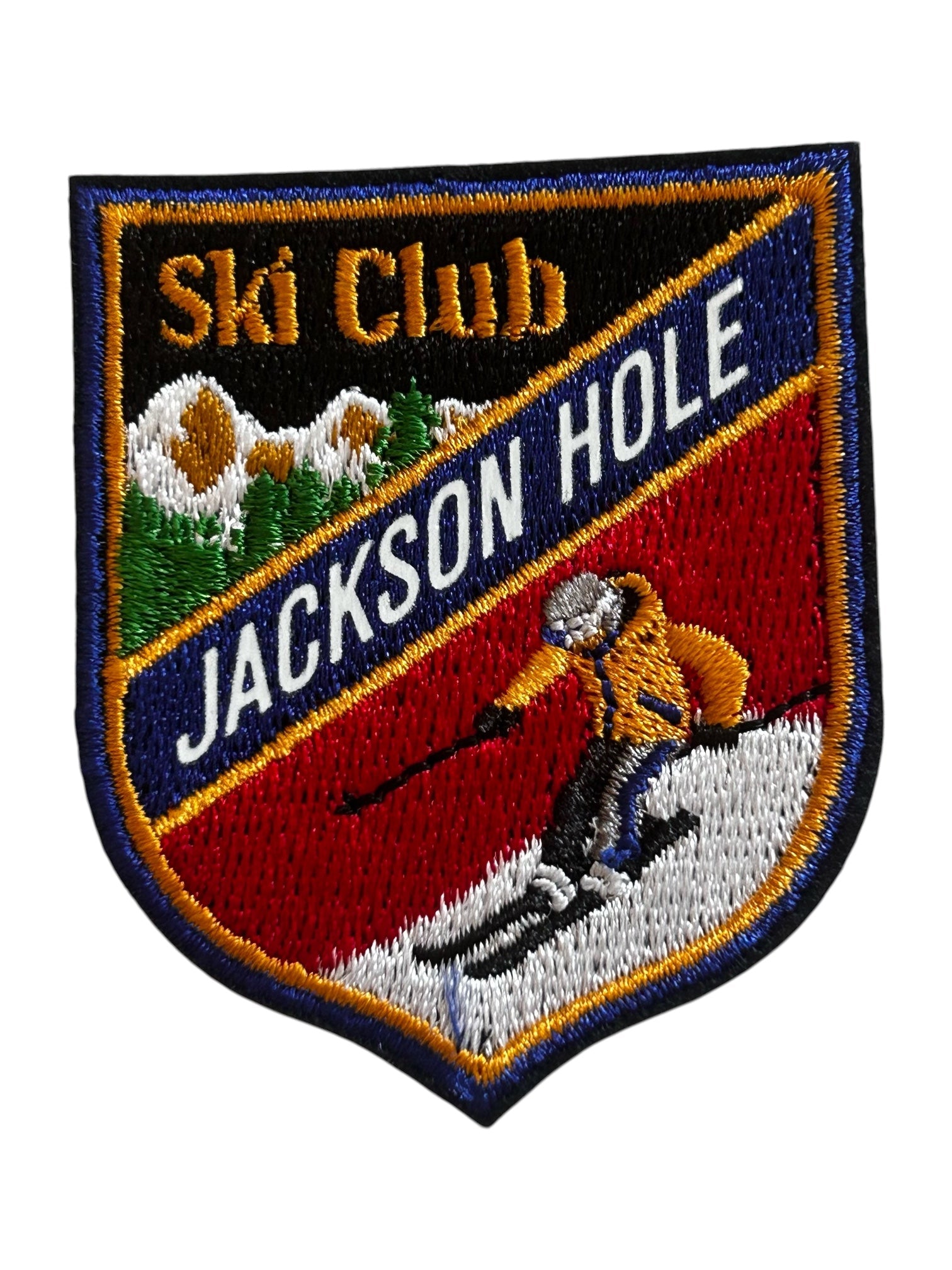 "Jackson Hole Ski Club" Embroidered Iron On Patch Winter Sports - Wander Together Outfitters