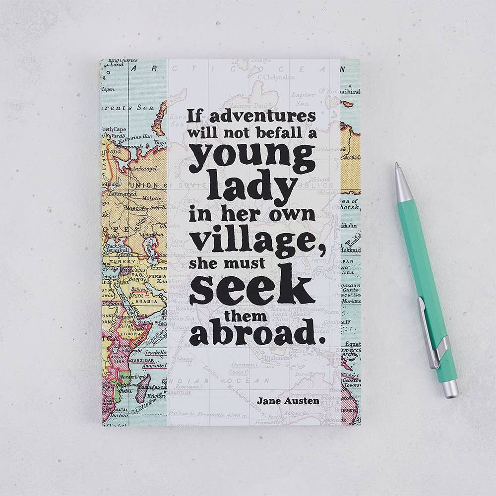 Jane Austen Adventure Quote Travel Journal - Wander Together Outfitters