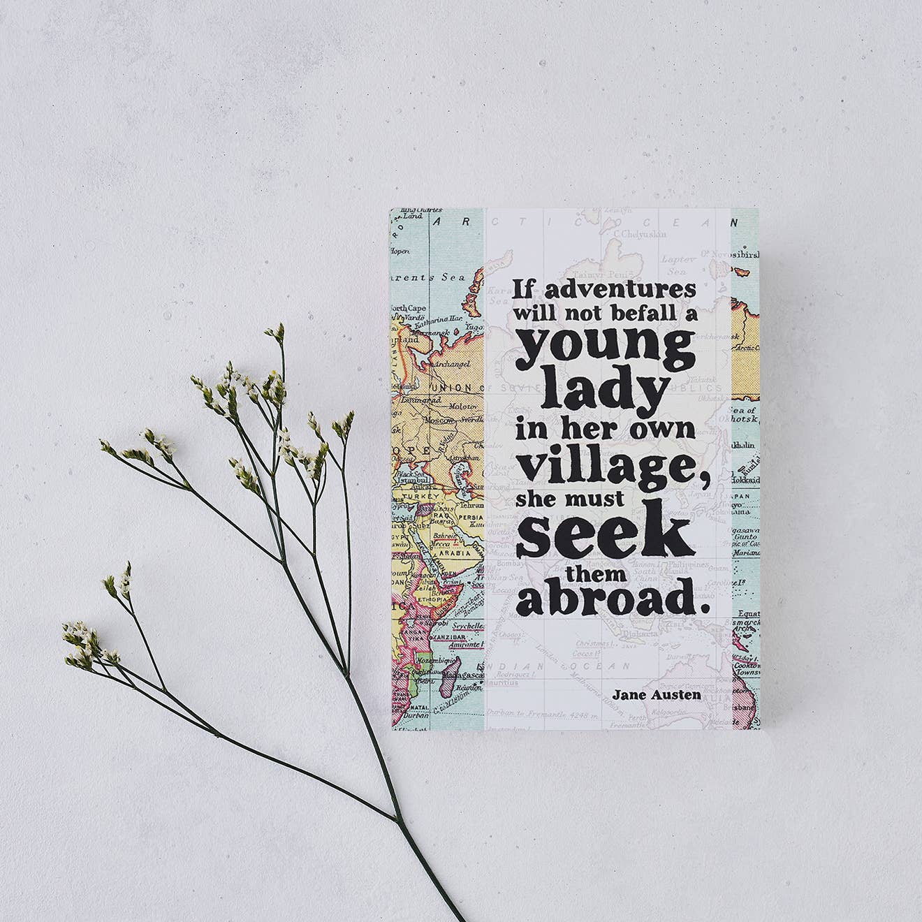 Jane Austen Adventure Quote Travel Journal - Wander Together Outfitters