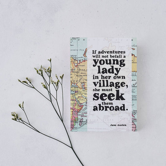 Jane Austen Adventure Quote Travel Journal - Wander Together Outfitters