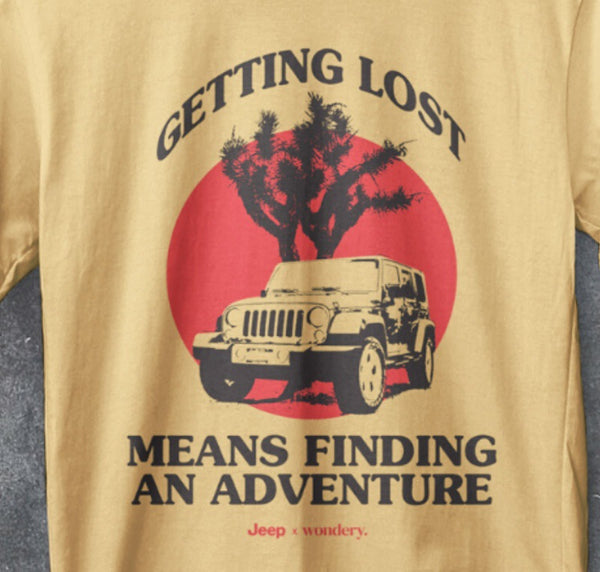 Jeep® "Getting Lost Means Finding An Adventure" Tee (SALE)