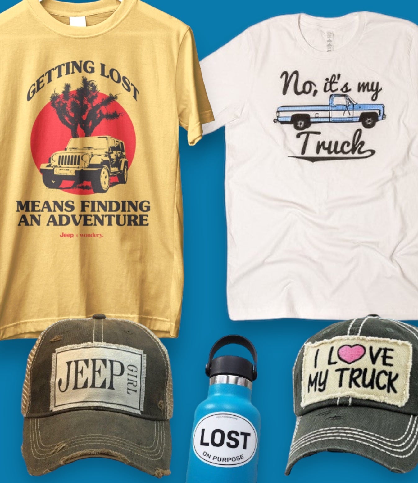 Jeep® "Getting Lost Means Finding An Adventure" Tee (SALE) - Wander Together Outfitters