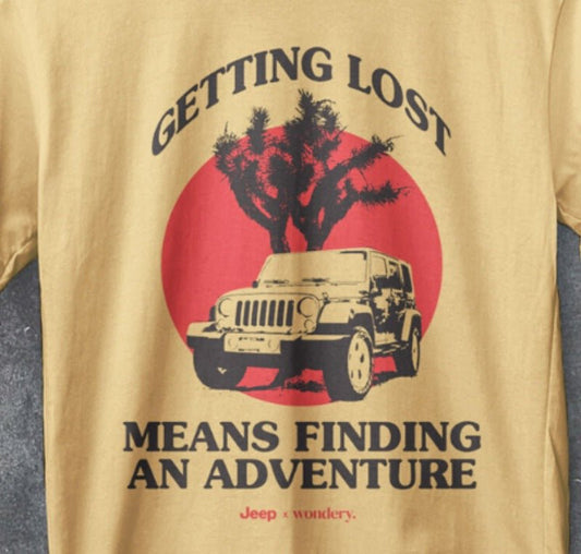 Jeep® "Getting Lost Means Finding An Adventure" Tee (SALE) - Wander Together Outfitters