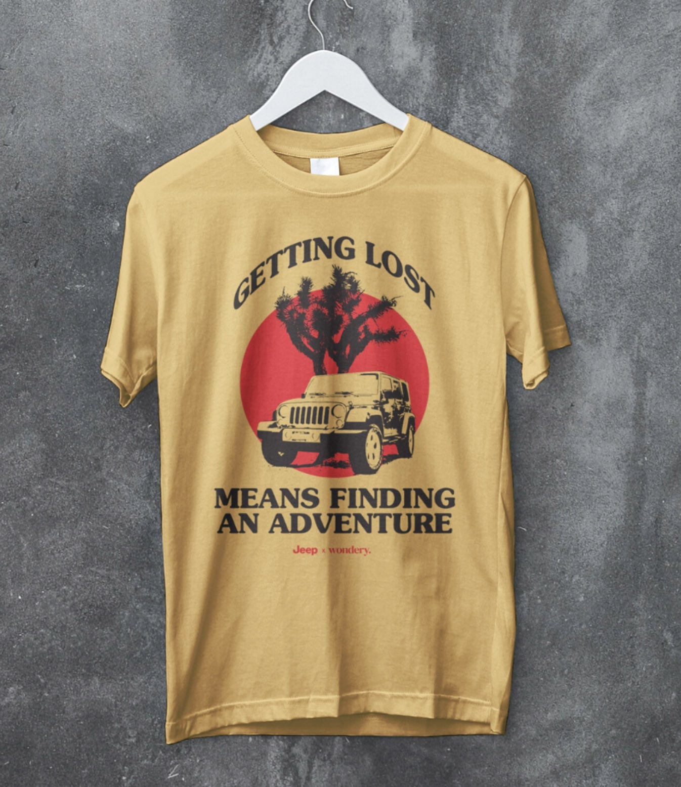 Jeep® "Getting Lost Means Finding An Adventure" Tee (SALE) - Wander Together Outfitters