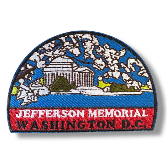 Jefferson Memorial Washington DC Embroidered Iron On Patch - Wander Together Outfitters