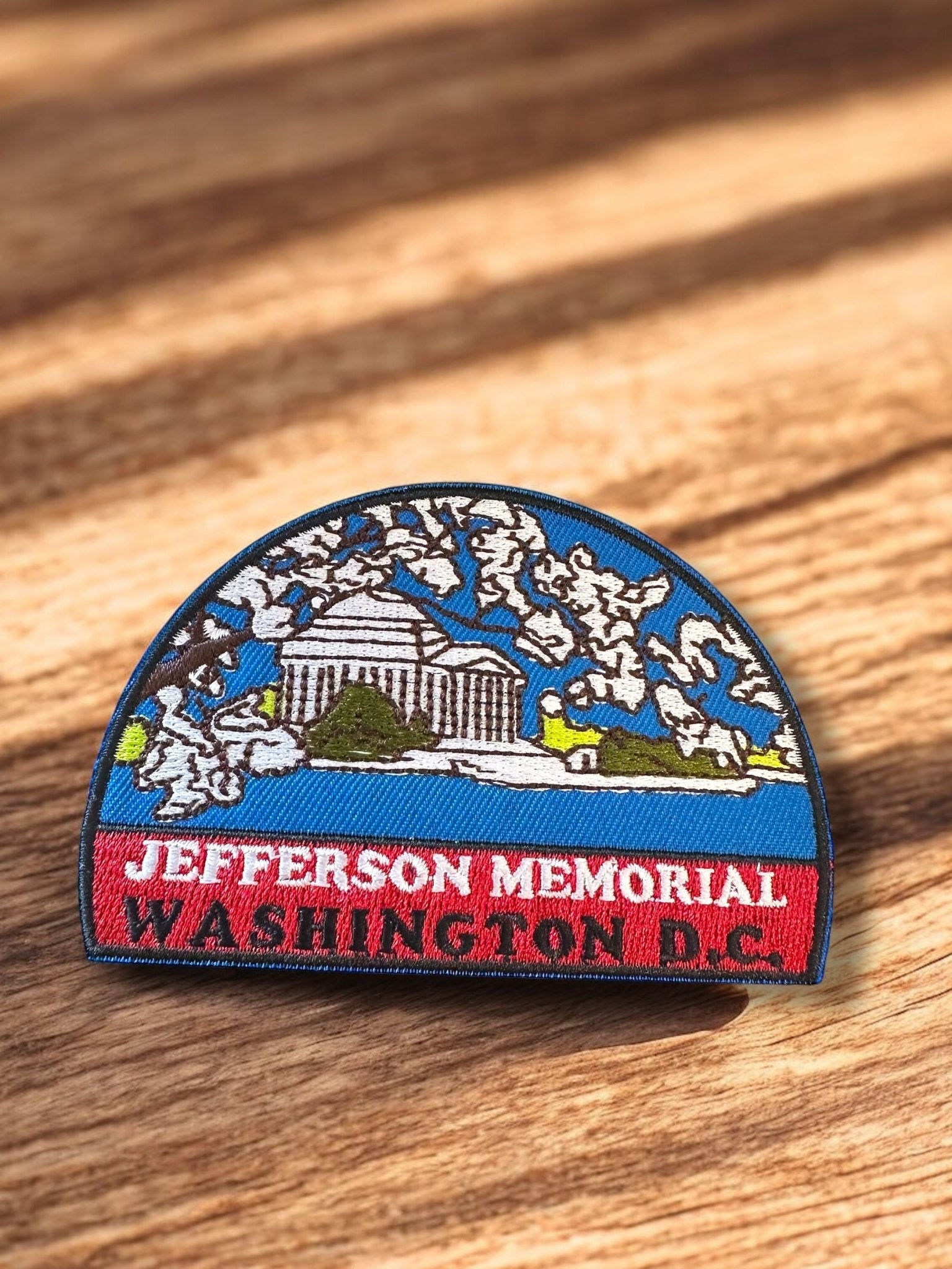 Jefferson Memorial Washington DC Embroidered Iron On Patch - Wander Together Outfitters