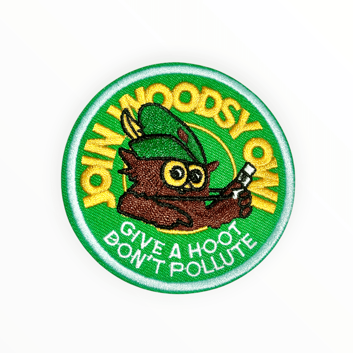 "Join Woodsy Owl" Round Iron On Patch - Wander Together Outfitters