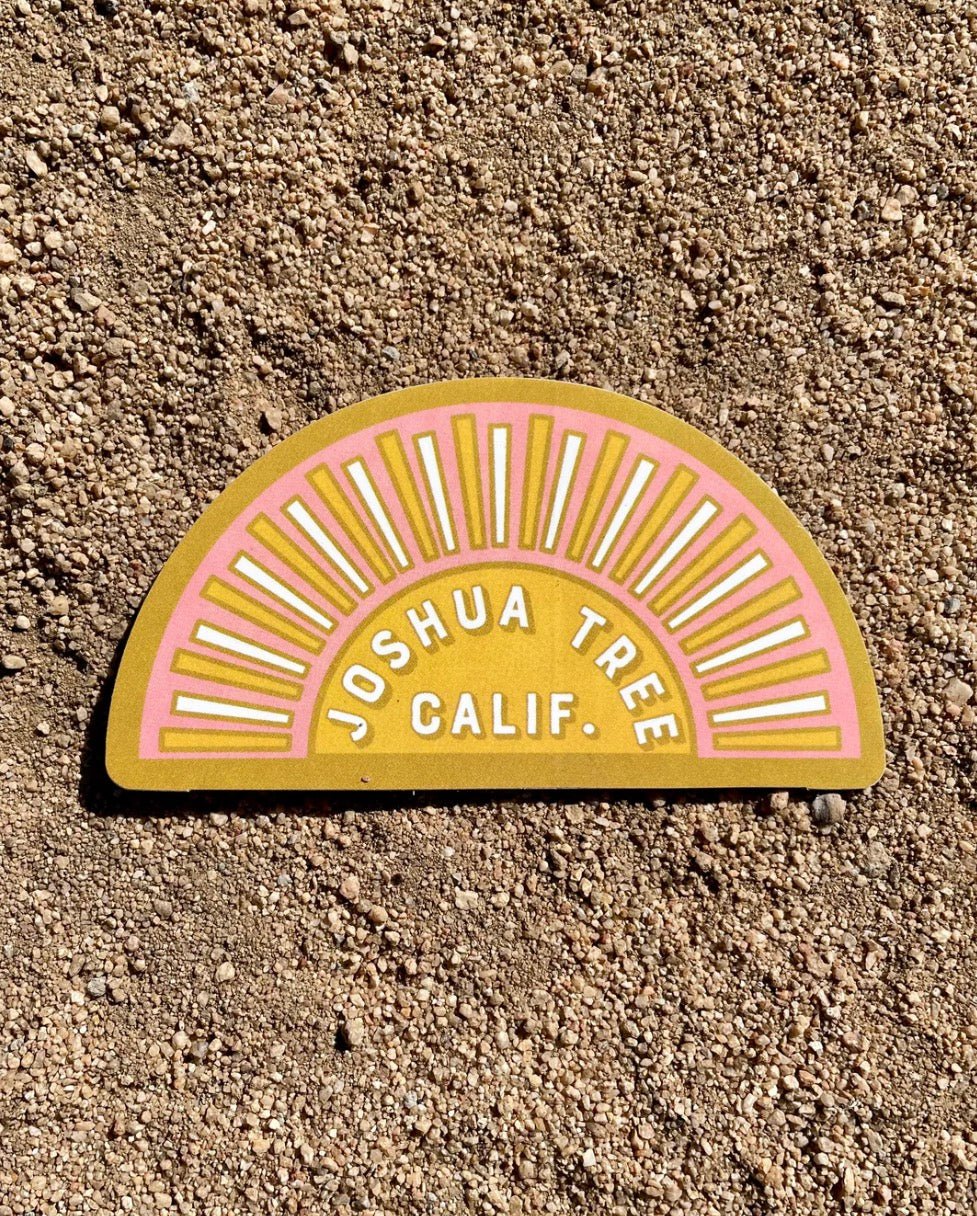 Joshua Tree Calif Sunshine Sticker - Wander Together Outfitters