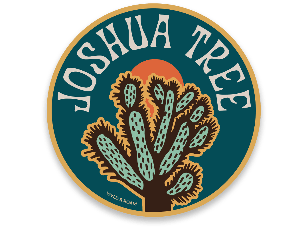 Joshua Tree Cholla Cactus Sticker - Wander Together Outfitters