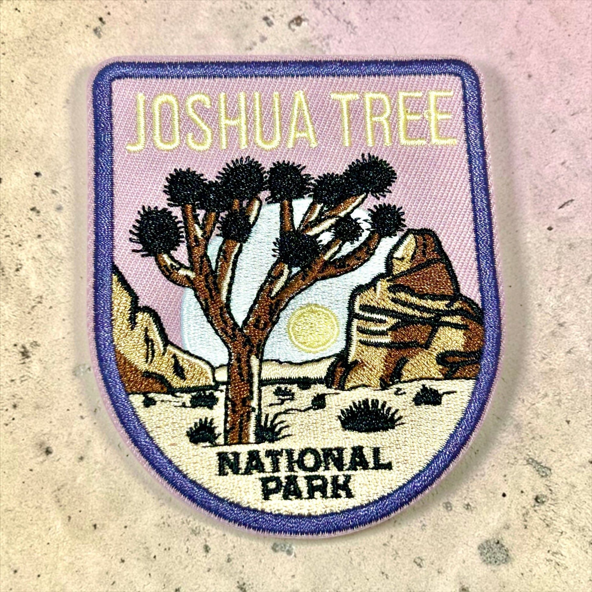 Joshua Tree Crest Iron On Patch - Wander Together Outfitters