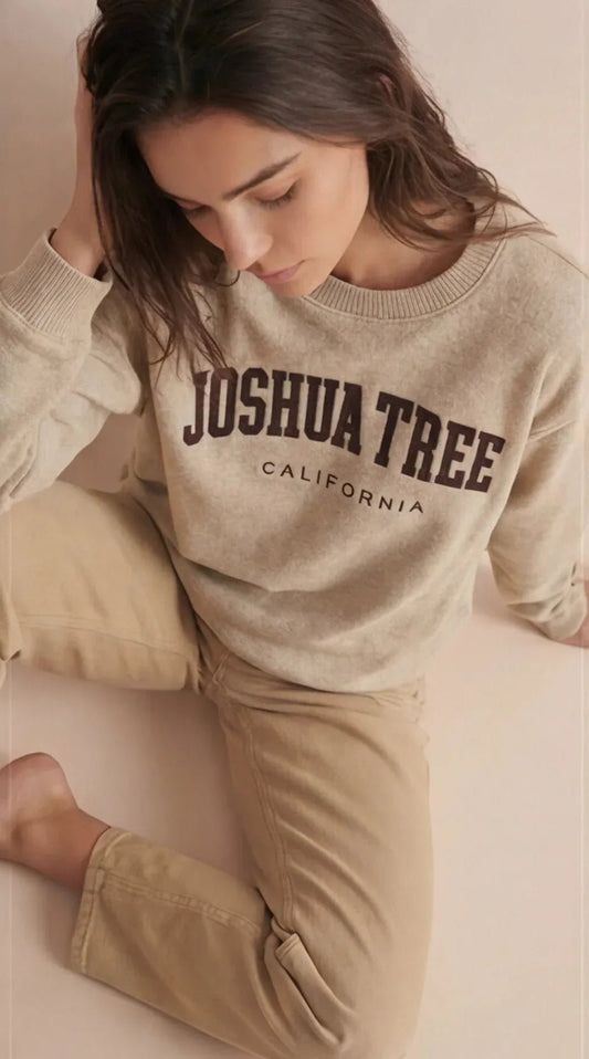 Joshua Tree Embroidered Sweatshirt - Wander Together Outfitters