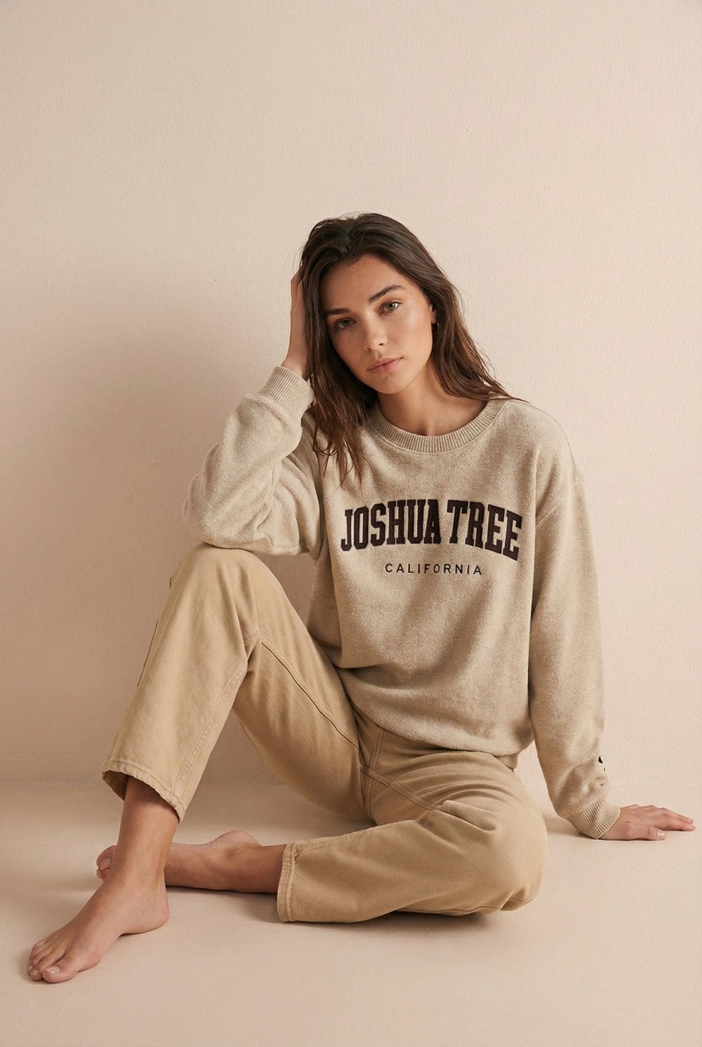 Joshua Tree Embroidered Sweatshirt - Wander Together Outfitters