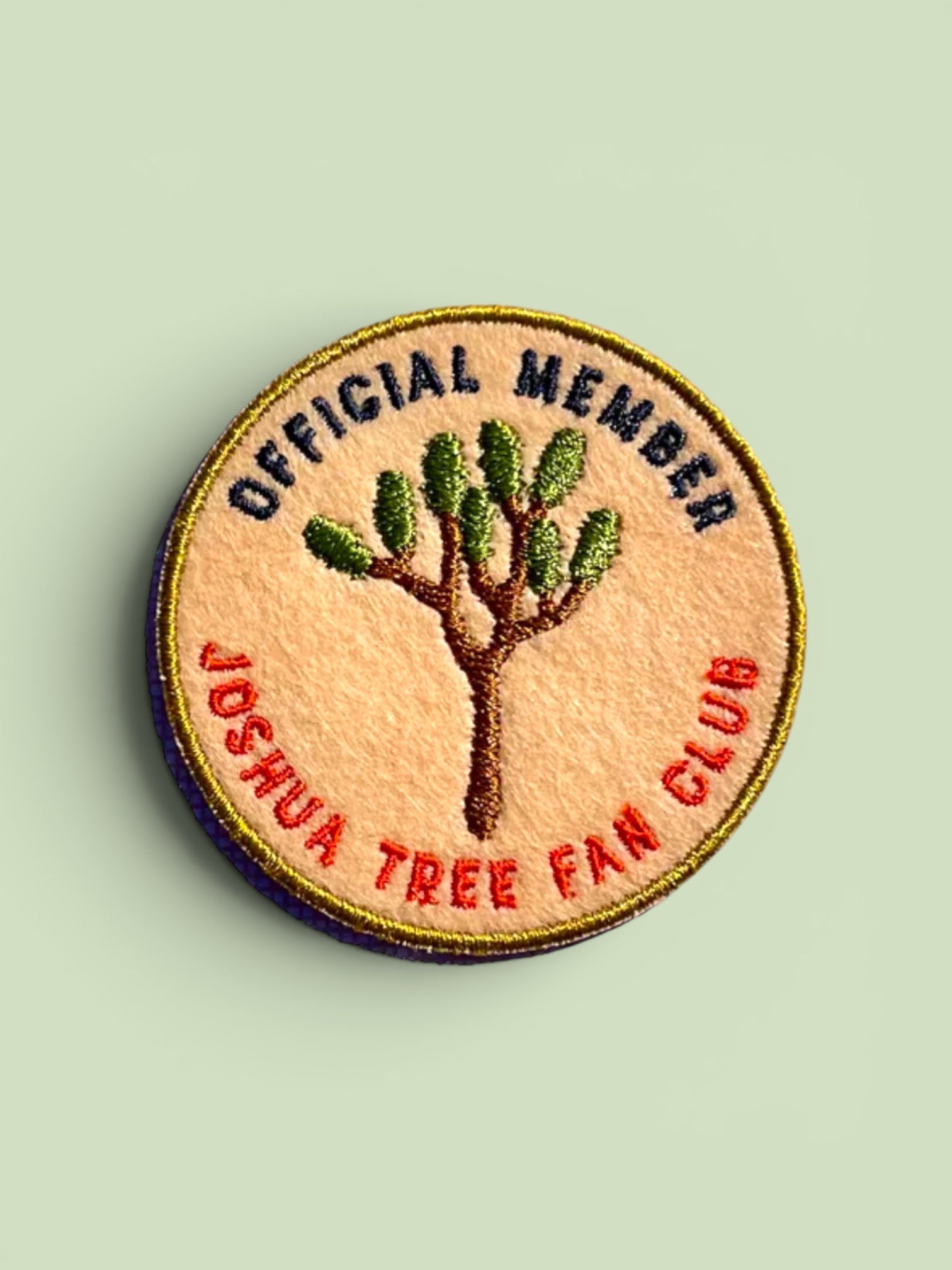 “Joshua Tree Fan Club” Felt Iron On Patch - Wander Together Outfitters