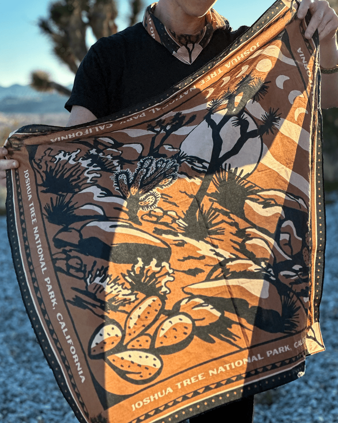 Joshua Tree National Park Bandana, Copper - Wander Together Outfitters
