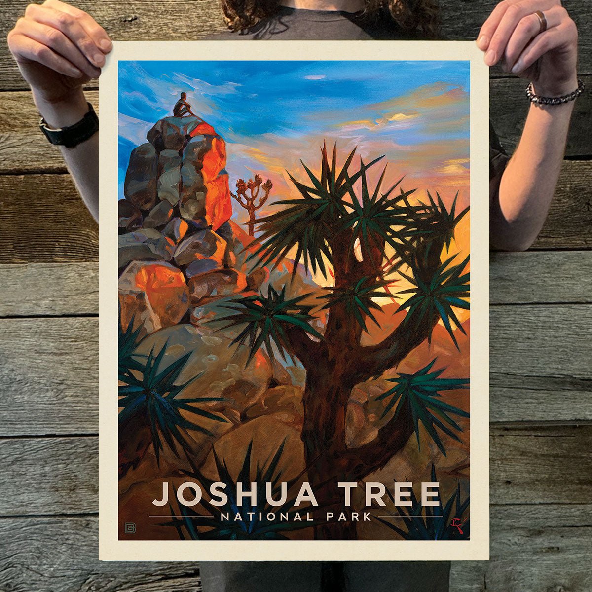 Joshua Tree National Park: Desert Sunrise (63 National Parks) Art Print - Wander Together Outfitters