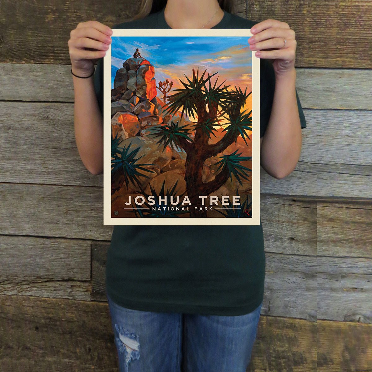 Joshua Tree National Park: Desert Sunrise (63 National Parks) Art Print - Wander Together Outfitters