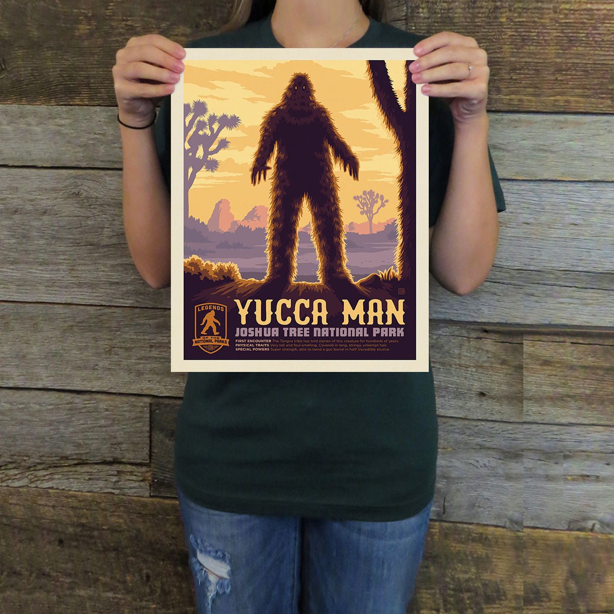Joshua Tree National Park: Yucca Man (Legends & Monsters) Art Print - Wander Together Outfitters