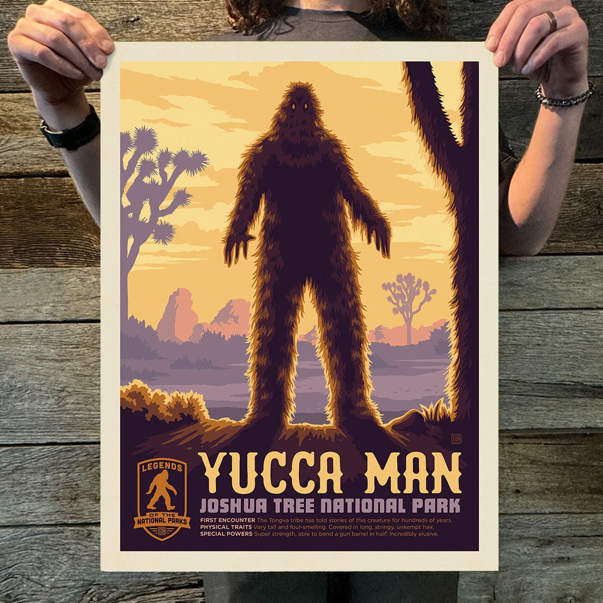 Joshua Tree National Park: Yucca Man (Legends & Monsters) Art Print - Wander Together Outfitters