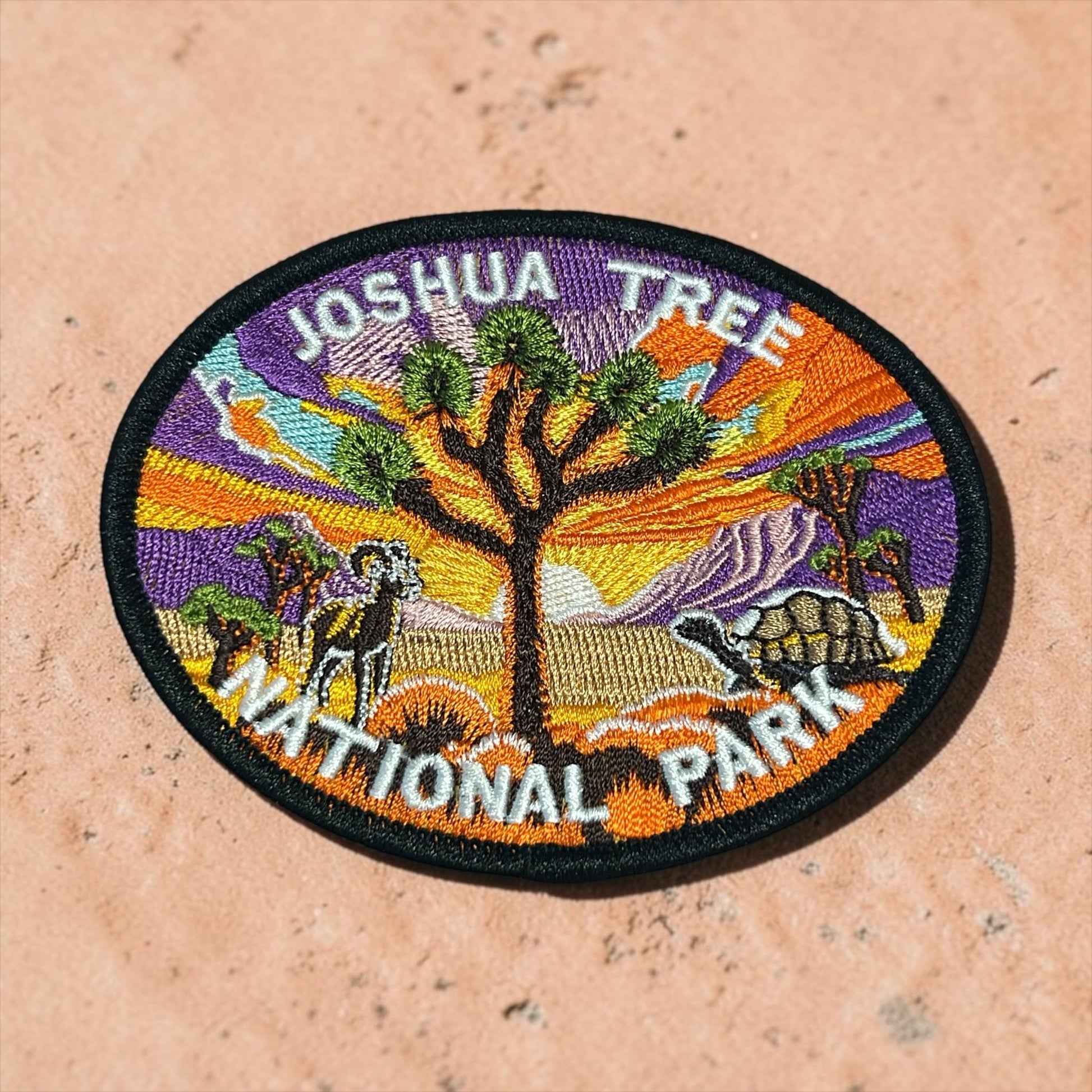 Joshua Tree Sunset Iron On Patch - Wander Together Outfitters