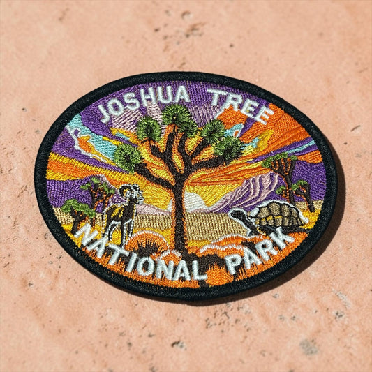 Joshua Tree Sunset Iron On Patch - Wander Together Outfitters