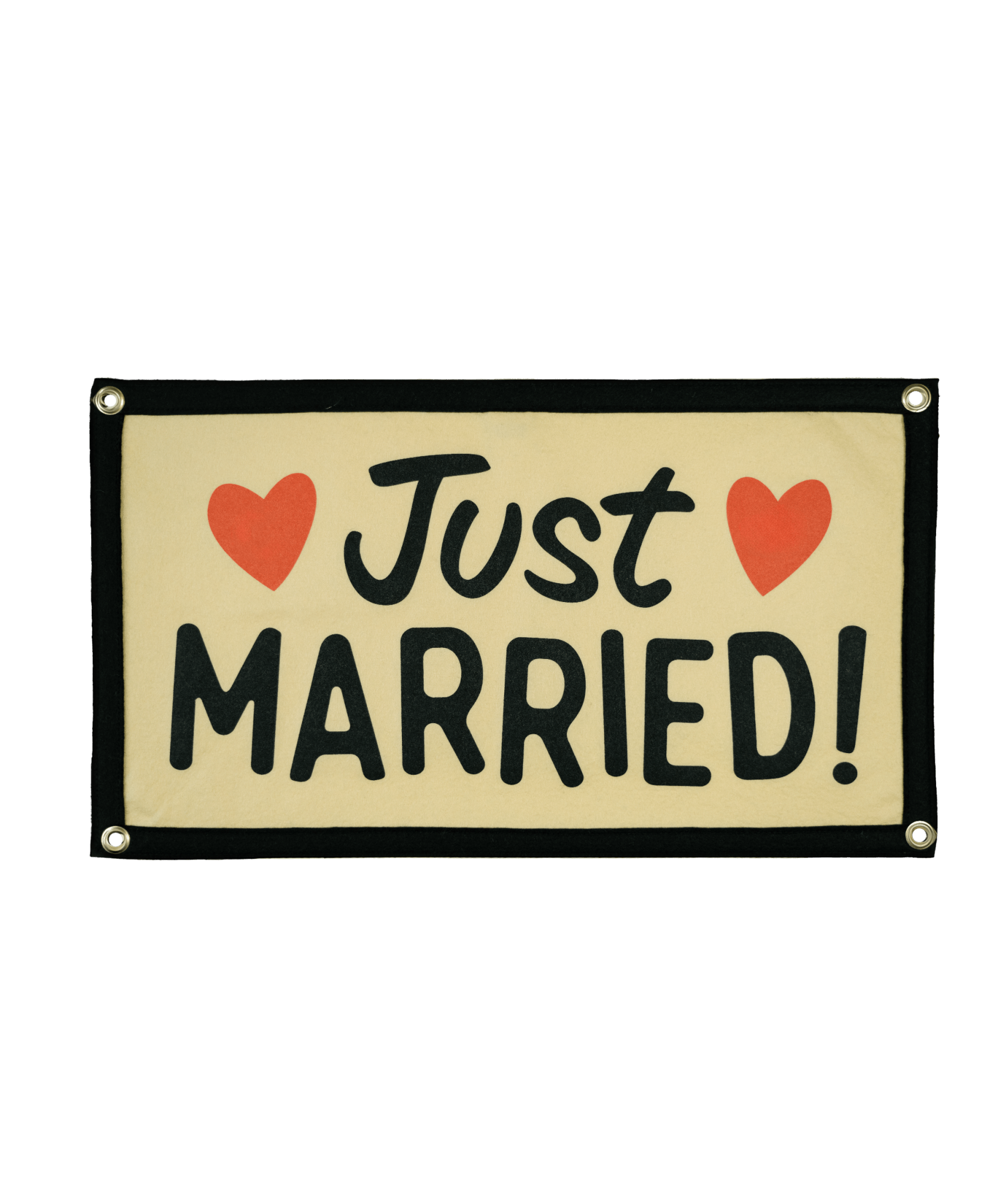 “Just Married” Camp Flag - Wander Together Outfitters