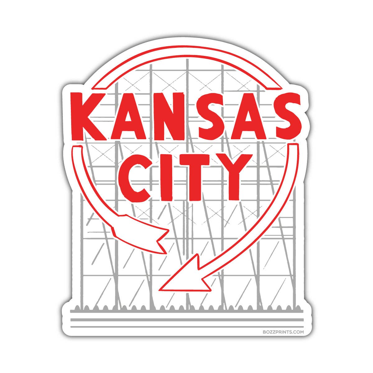Kansas City Auto Sign Sticker/Magnet - Wander Together Outfitters