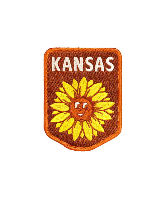 Kansas Embroidered Patch - Wander Together Outfitters