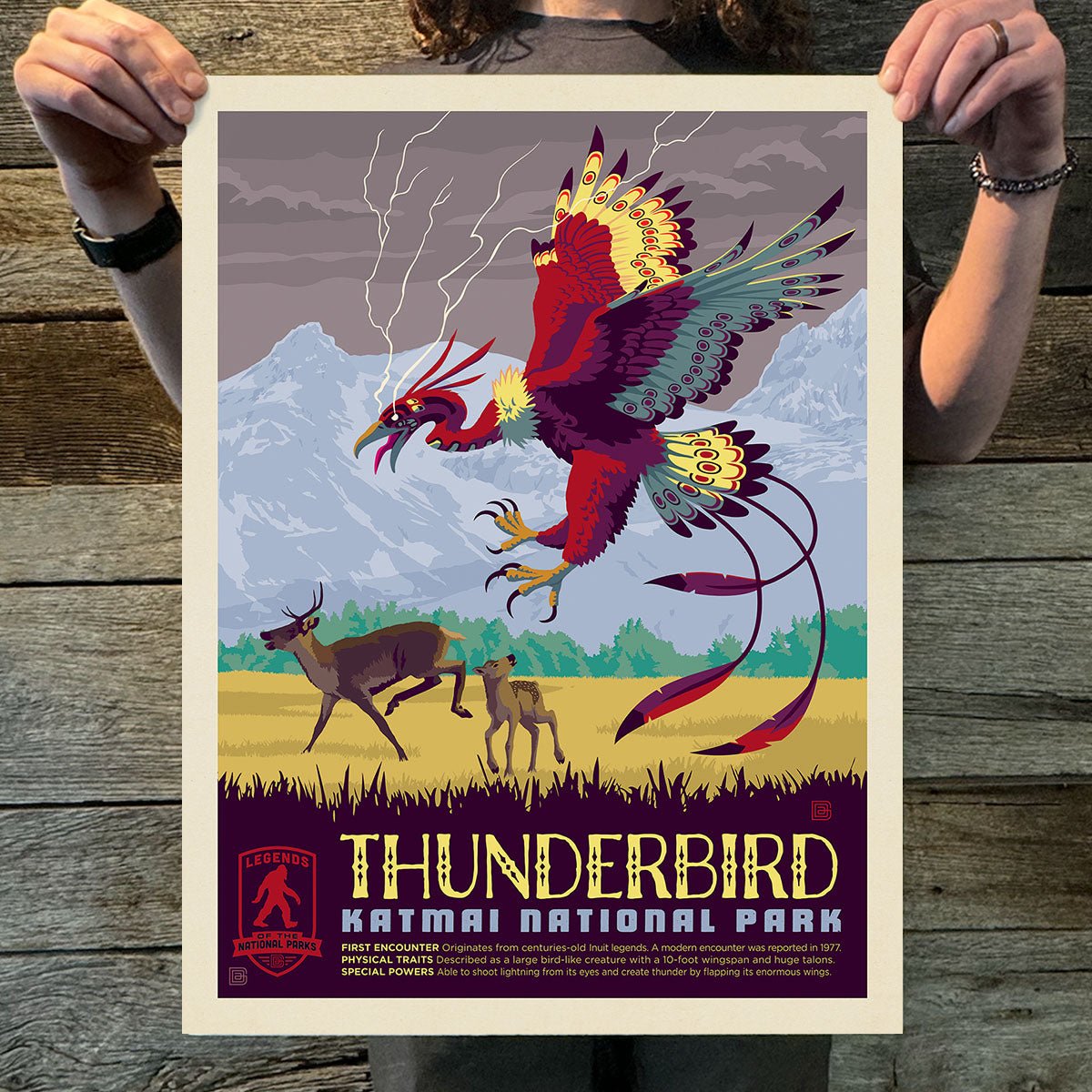 Katmai National Park: Thunderbird (Legends & Monsters) Art Print - Wander Together Outfitters