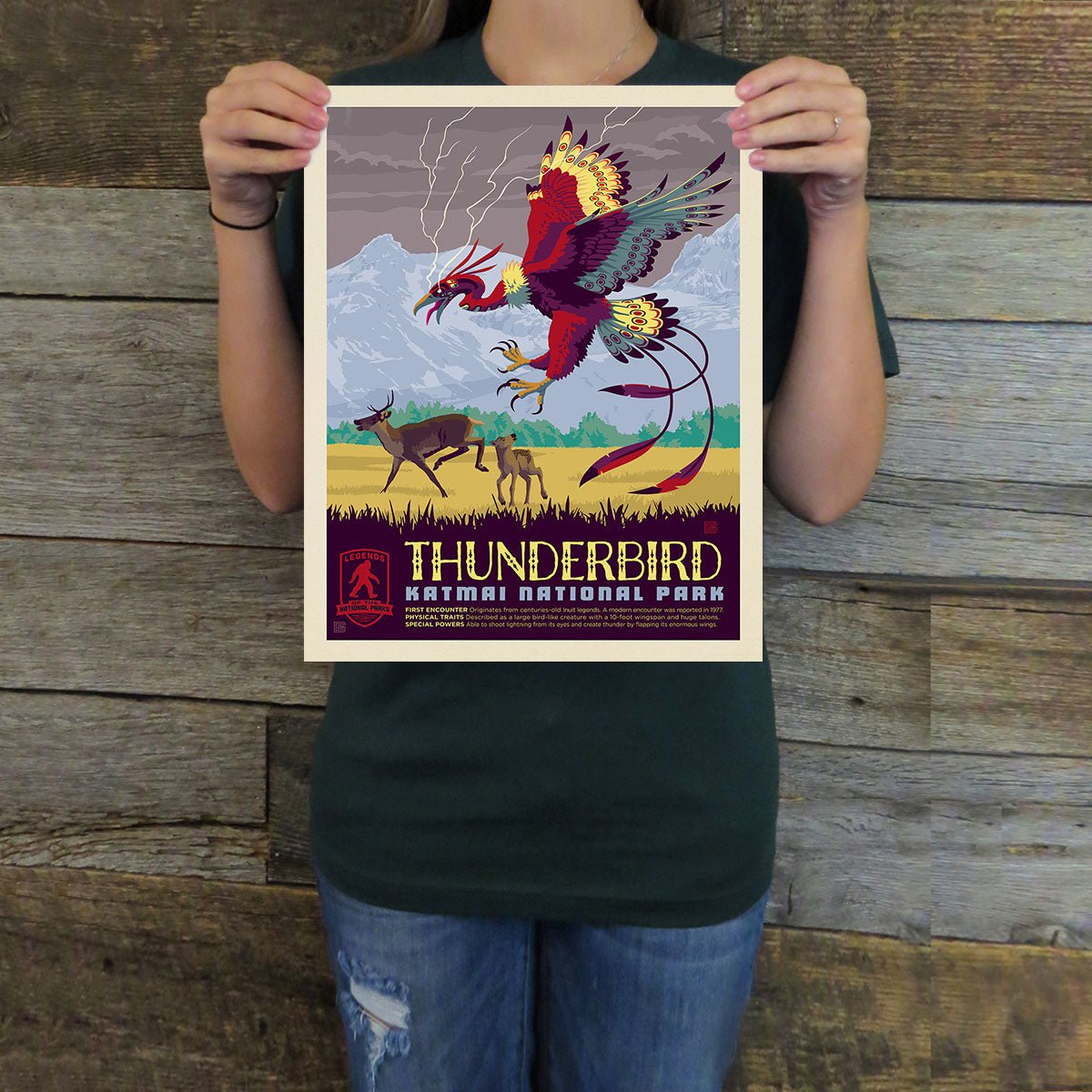 Katmai National Park: Thunderbird (Legends & Monsters) Art Print - Wander Together Outfitters