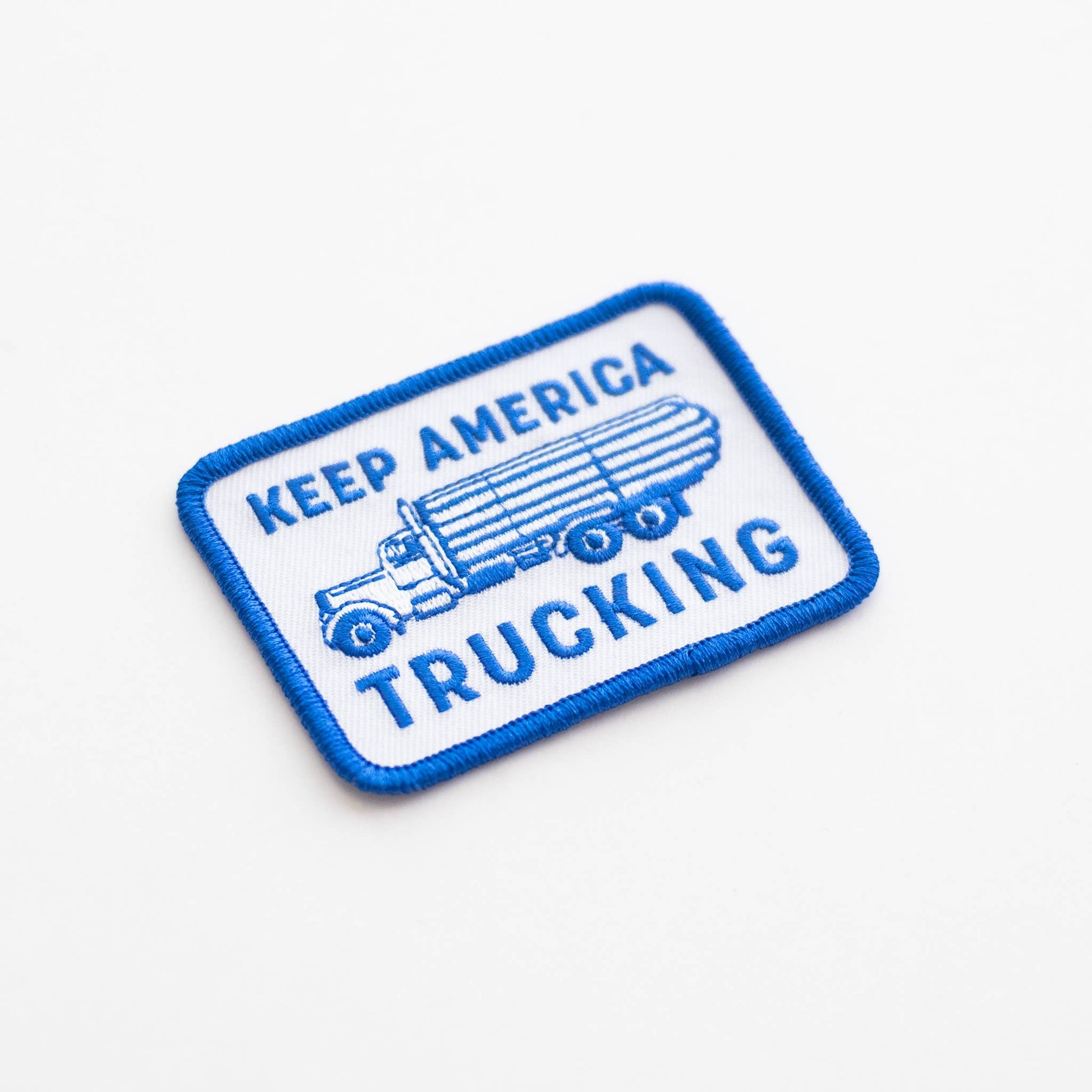 “Keep America Trucking” Embroidered Iron on Patch - Wander Together Outfitters