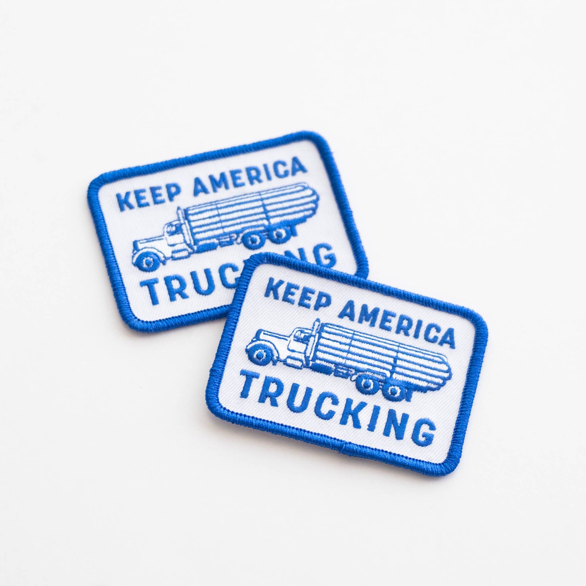 “Keep America Trucking” Embroidered Iron on Patch - Wander Together Outfitters