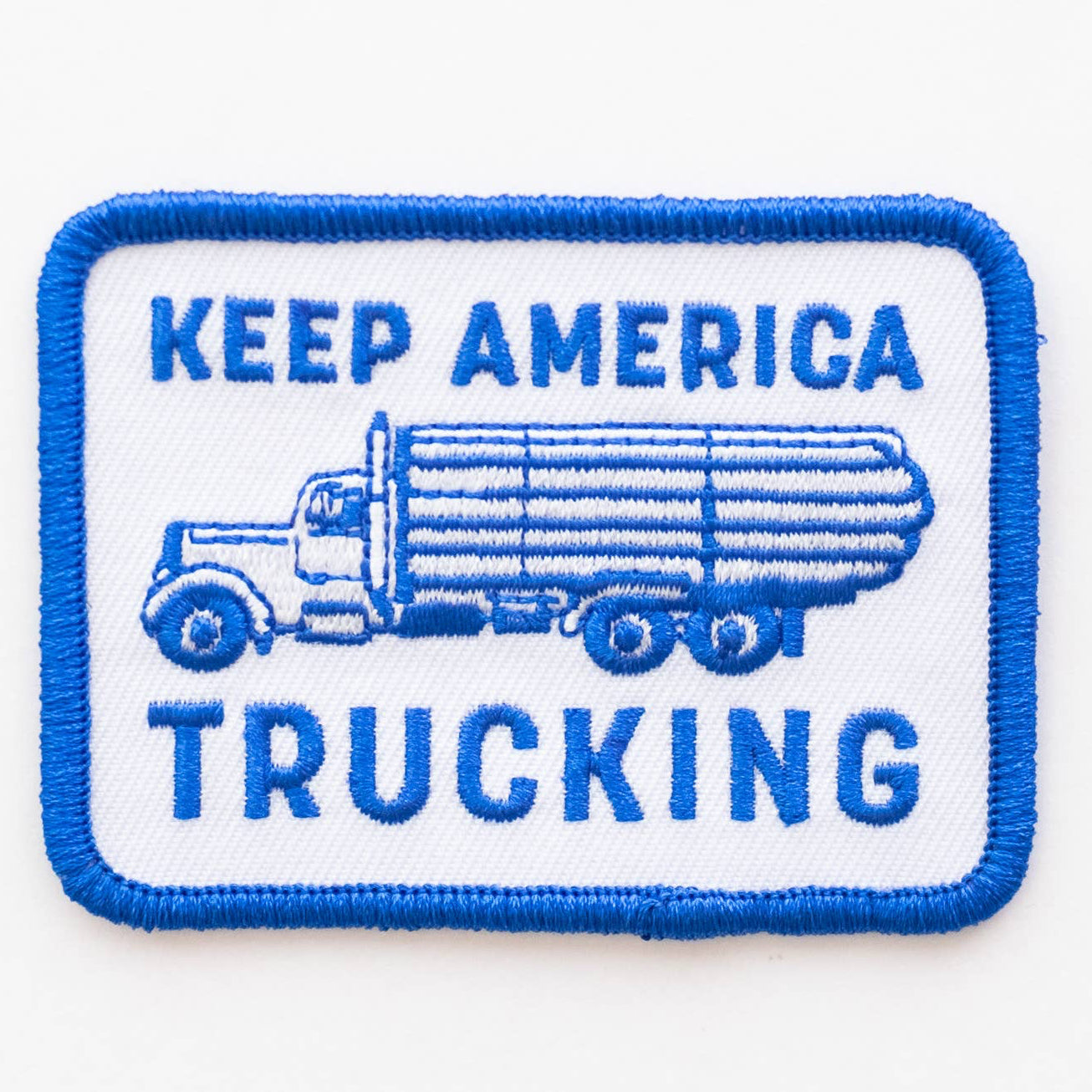 “Keep America Trucking” Embroidered Iron on Patch - Wander Together Outfitters