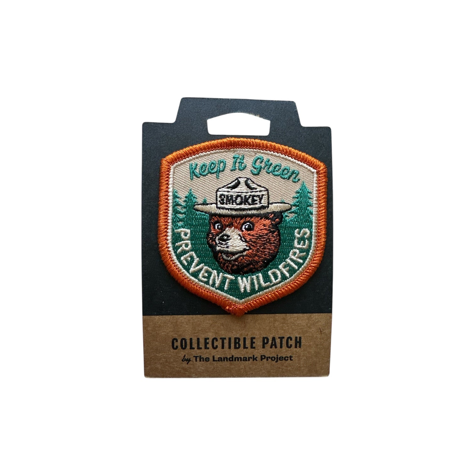 "Keep It Green" Smokey Bear Embroidered Sew On Patch - Wander Together Outfitters