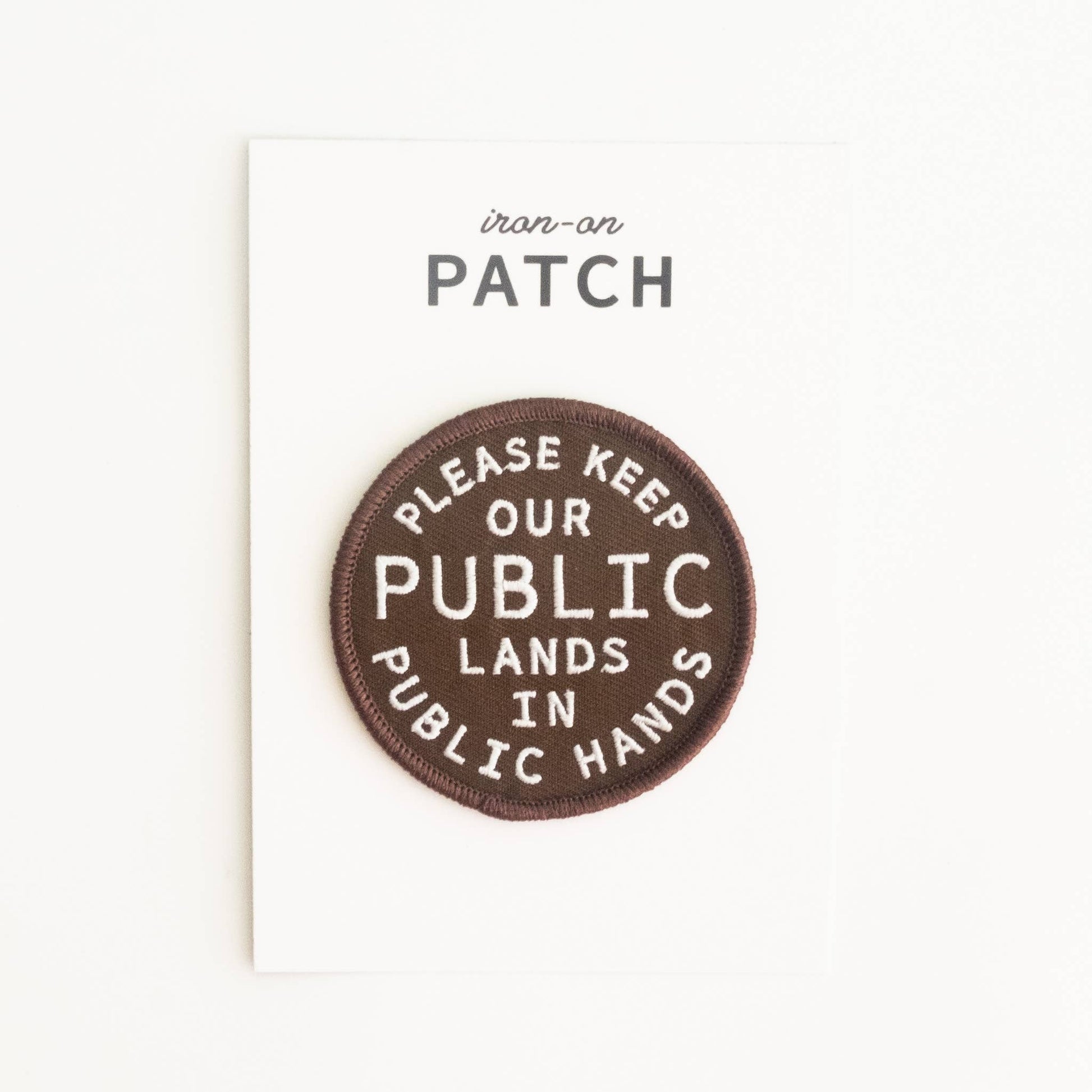 “Keep Public Lands, in Public Hands” Embroidered Iron On Patch - Wander Together Outfitters