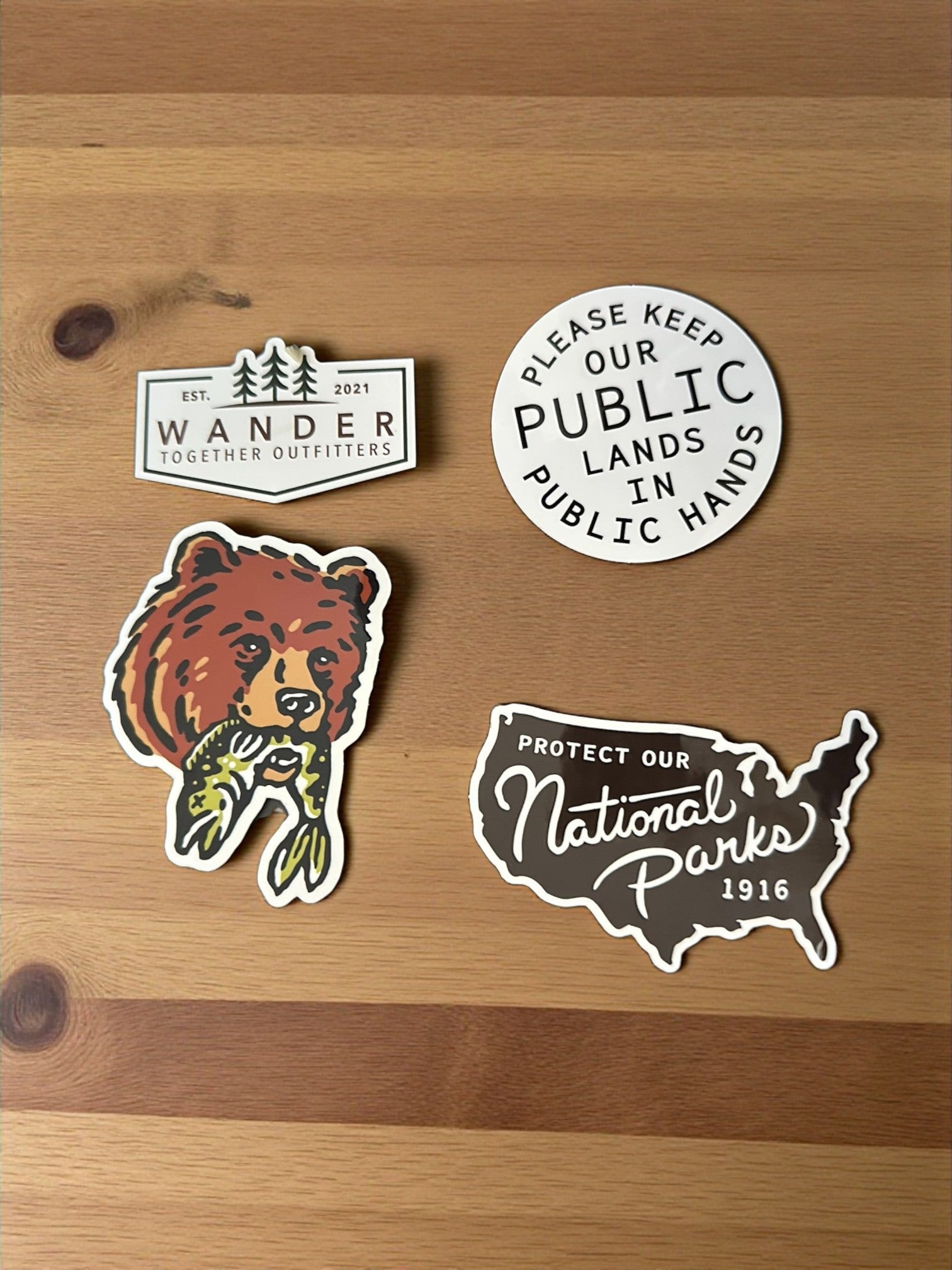 "Keep Public Lands In Public Hands" "Vinyl Sticker - Wander Together Outfitters