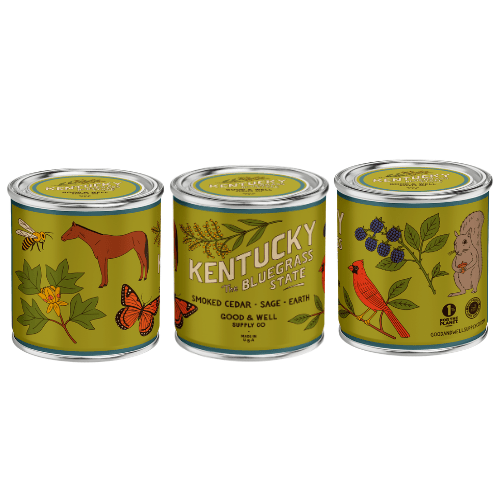 Kentucky State Candle (Cedar, Sage, Earth) - Wander Together Outfitters