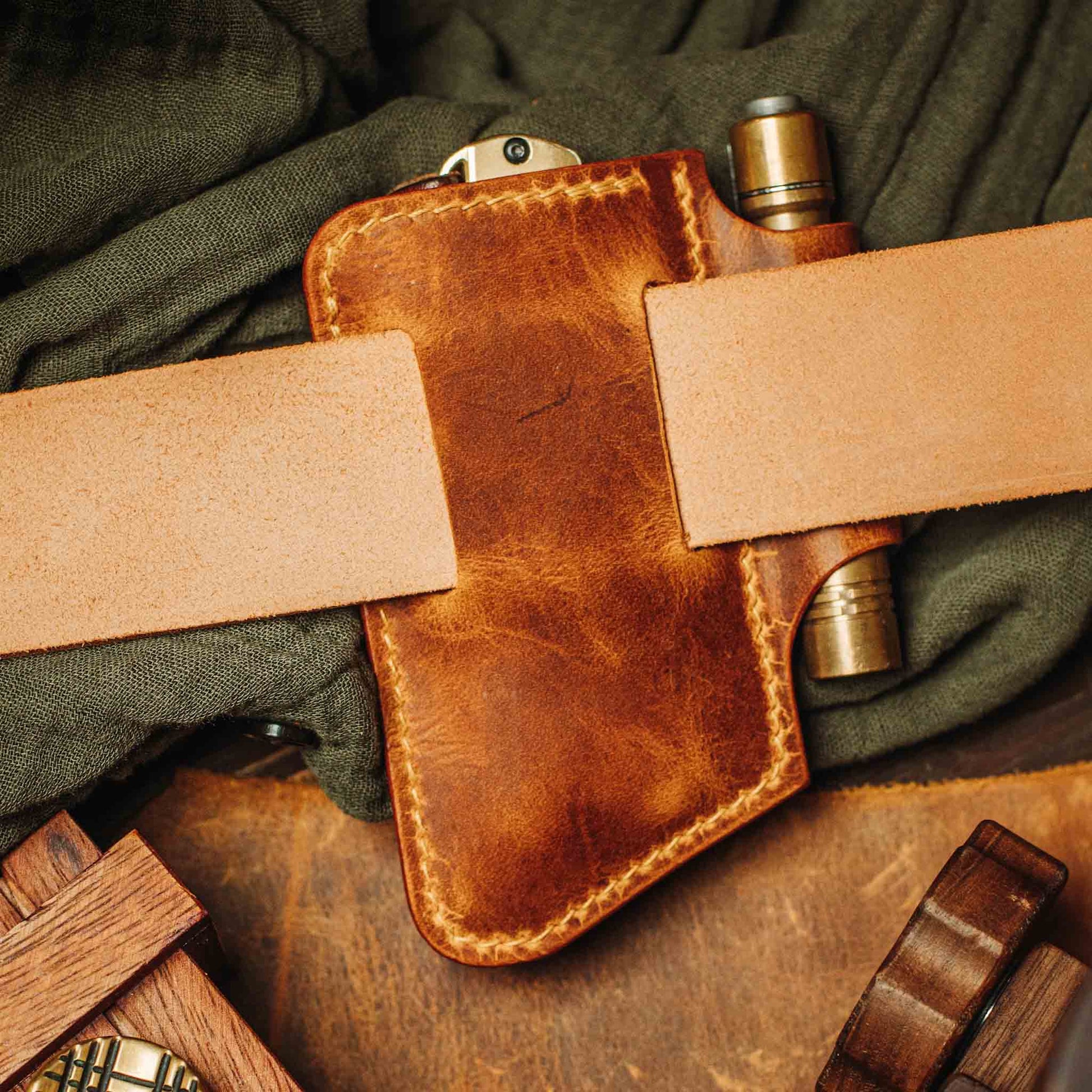 Knife Sheath – Leather EDC Belt Knife Holder - Wander Together Outfitters