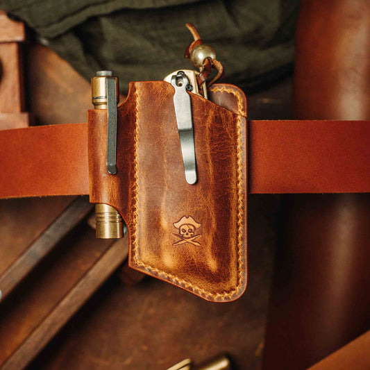 Knife Sheath – Leather EDC Belt Knife Holder - Wander Together Outfitters