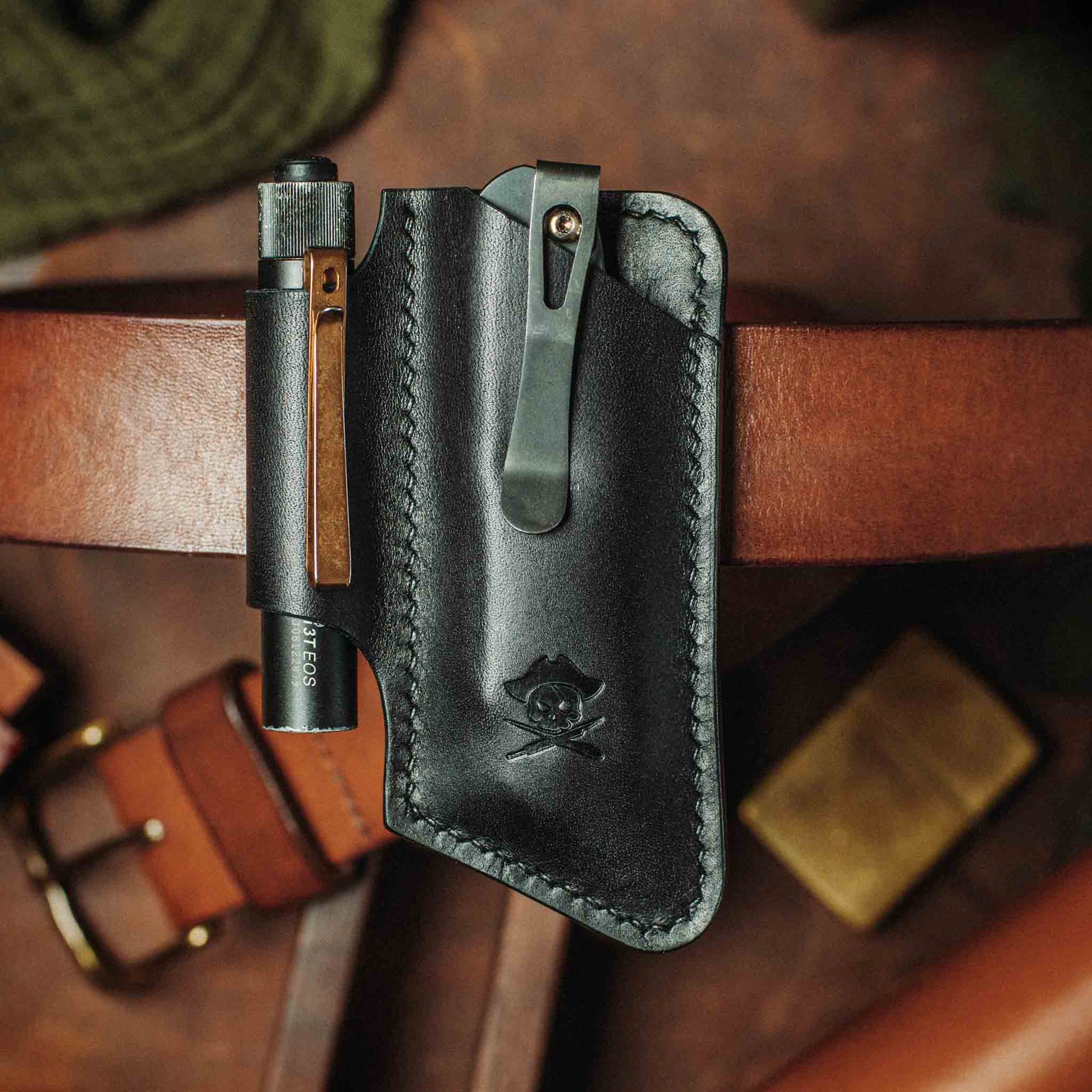 Knife Sheath – Leather EDC Belt Knife Holder - Wander Together Outfitters