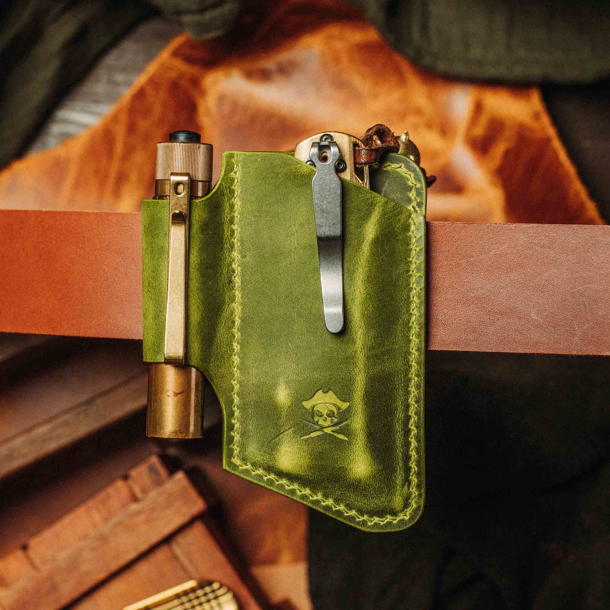 Knife Sheath – Leather EDC Belt Knife Holder - Wander Together Outfitters