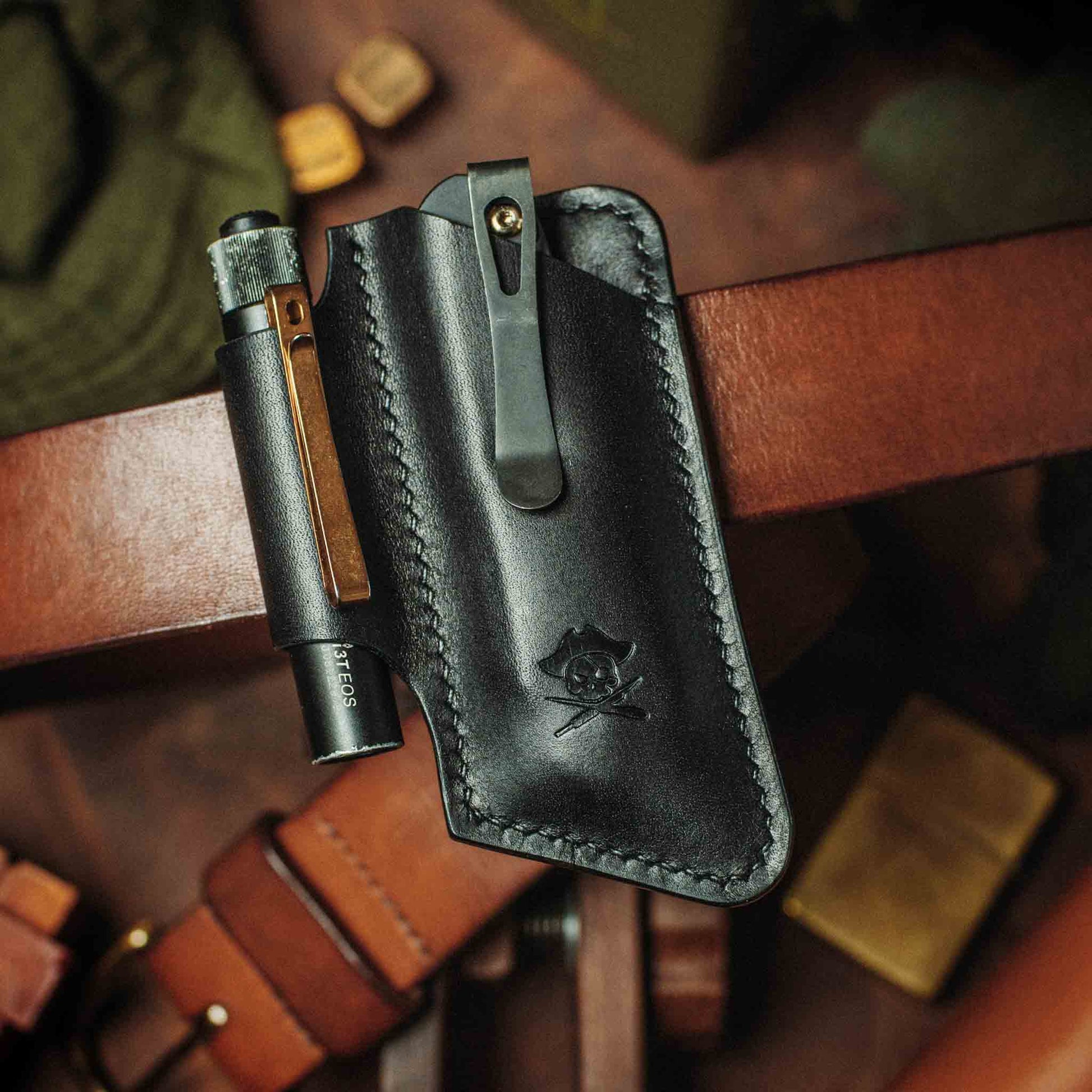Knife Sheath – Leather EDC Belt Knife Holder - Wander Together Outfitters