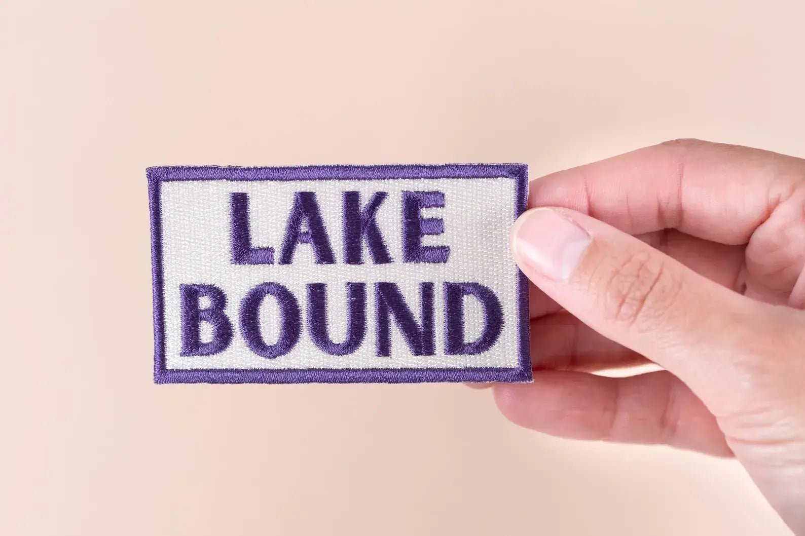 “Lake Bound” Embroidered Iron - On Patch Weekend Boat Nautical - Wander Together Outfitters