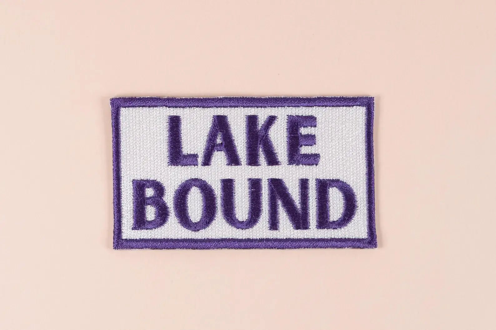 “Lake Bound” Embroidered Iron - On Patch Weekend Boat Nautical - Wander Together Outfitters