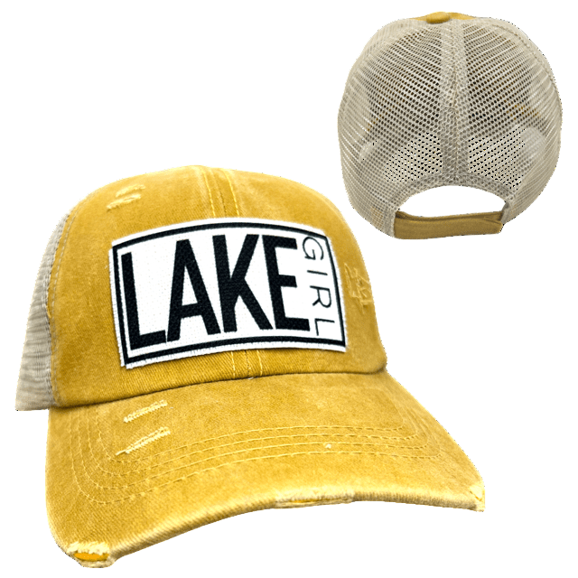 "Lake Girl" Distressed Cap - Wander Together Outfitters