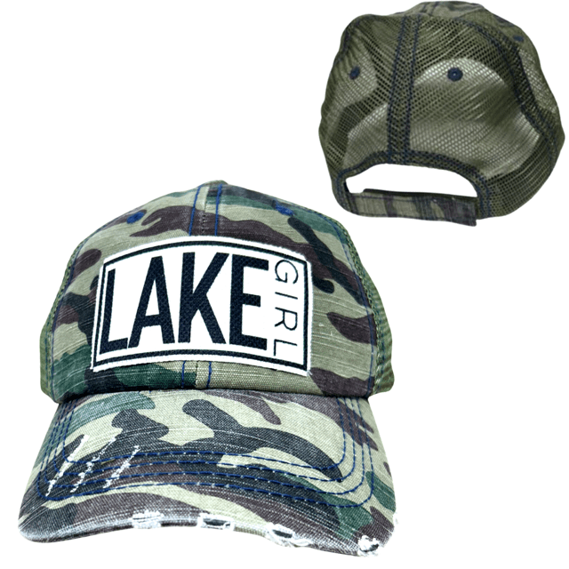 "Lake Girl" Distressed Cap - Wander Together Outfitters