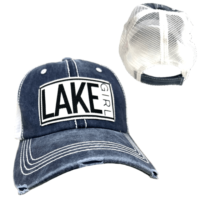 "Lake Girl" Distressed Cap - Wander Together Outfitters