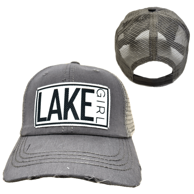 "Lake Girl" Distressed Cap - Wander Together Outfitters